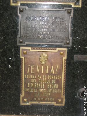Tombe d'Evita